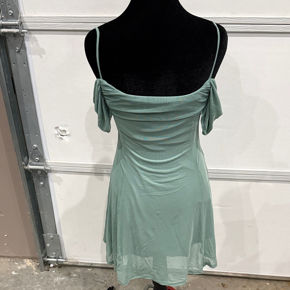 See You Monday Mint Green Mini Dress - Picture 4 of 5